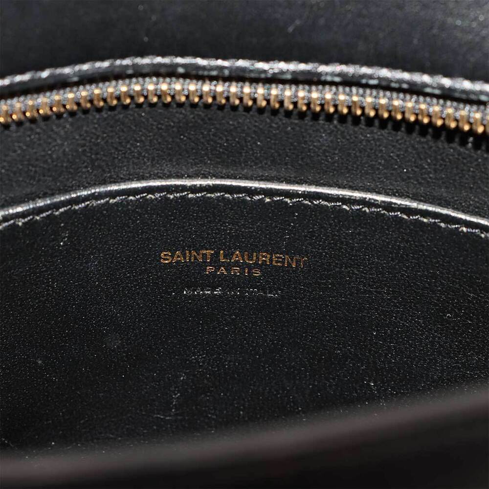 Saint Laurent Cabas Hand Shoulder Bag Black Leather - Picture 7 of 9